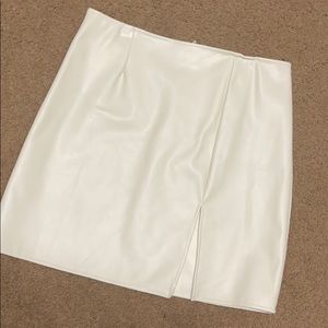 Faux leather skirt